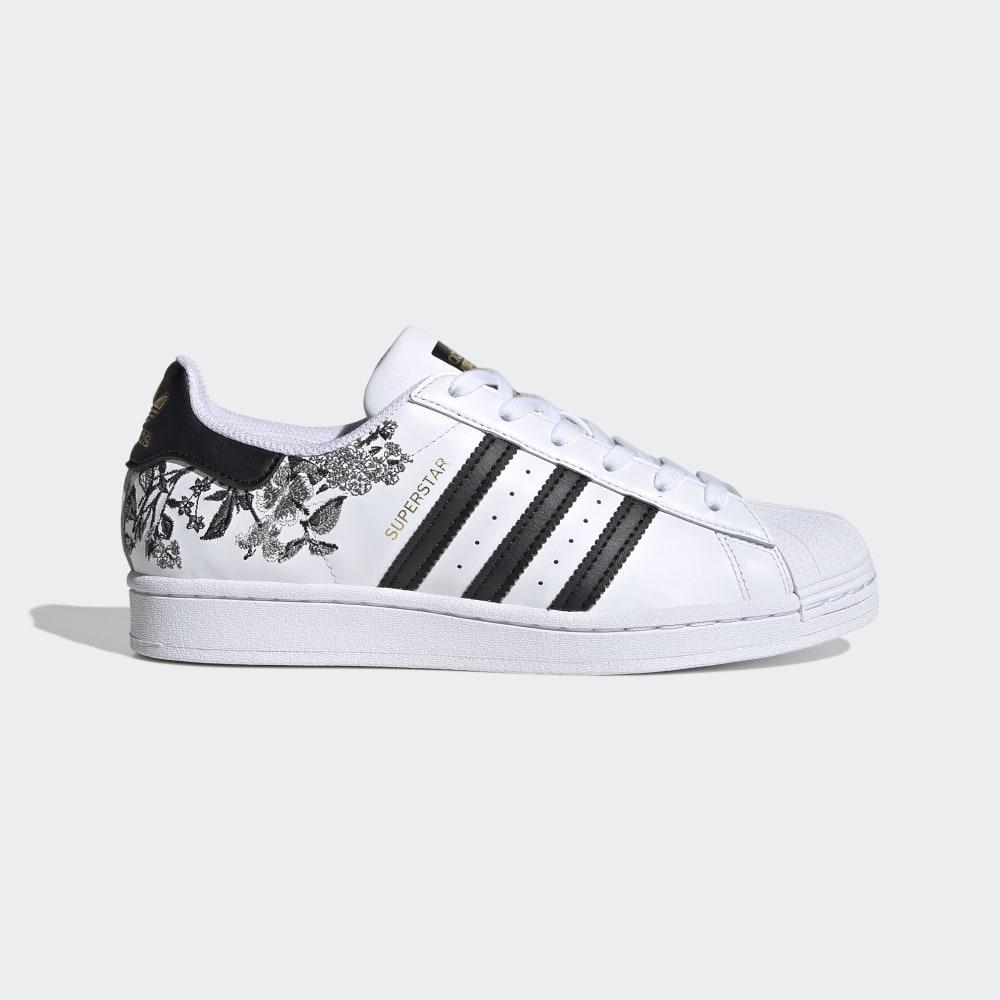 Adidas Women's Superstar Shell Toe Originals Shoes White/Black/Gold Metal Ireland FX3600